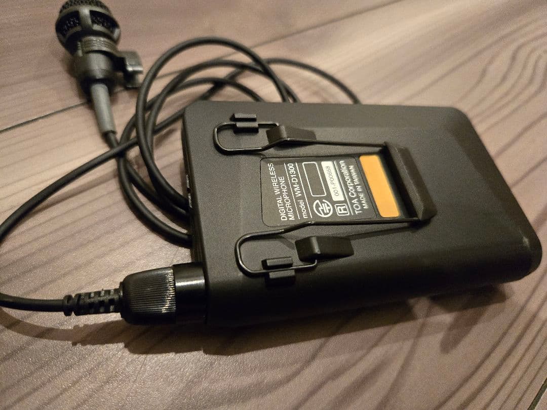 【TOA】トーアデジタルワイヤレスマイクロフォンWM-D1300タイピン形