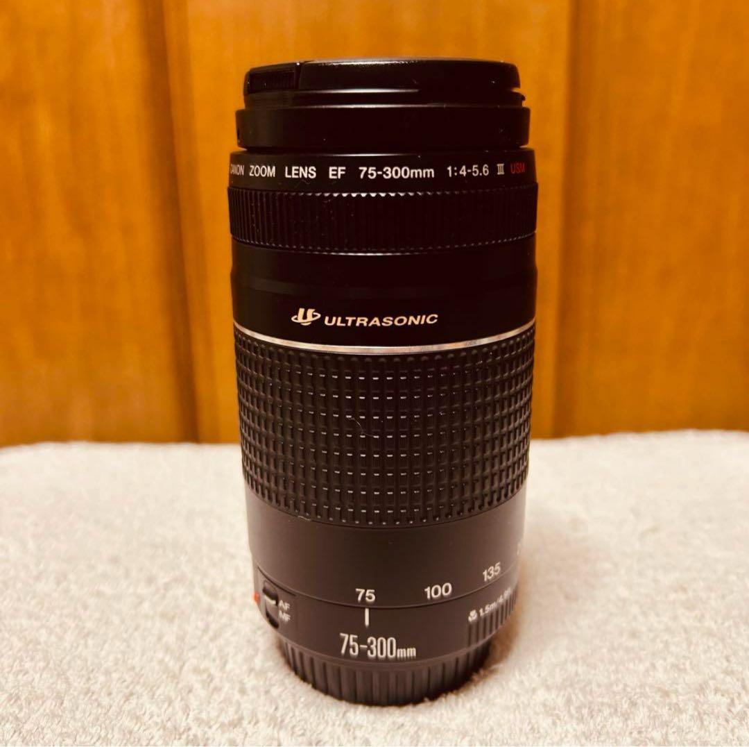 望遠レンズ Canon EF 75-300mm F 4-5.6 Ⅲ USM