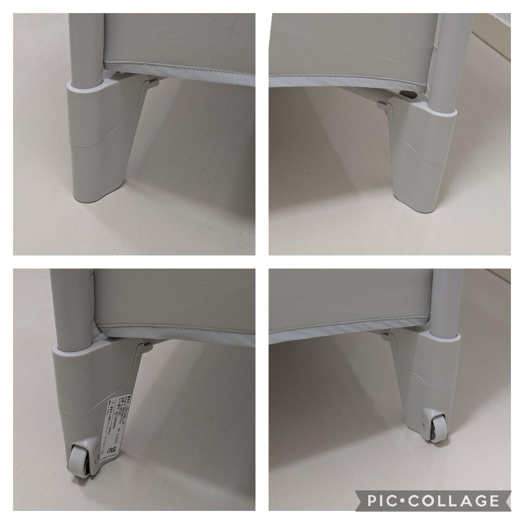 【美品】アップリカ　ココネルエアーab　グレー　シルキーエアー　メッシュガード