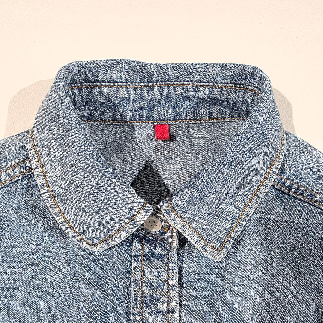 リヴドロワ 【MONN.:.(モン)】ビッグデニムシャツ ブルー