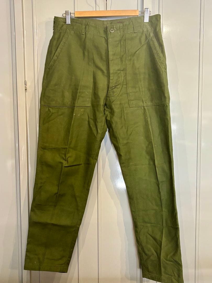 60s 米軍実物 ベイカーパンツ OG-107 W34 L29 菊穴