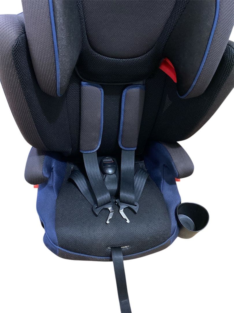 人気商品 Aprica アップリカ ジュニアシート ネイビー カップホルダー付き