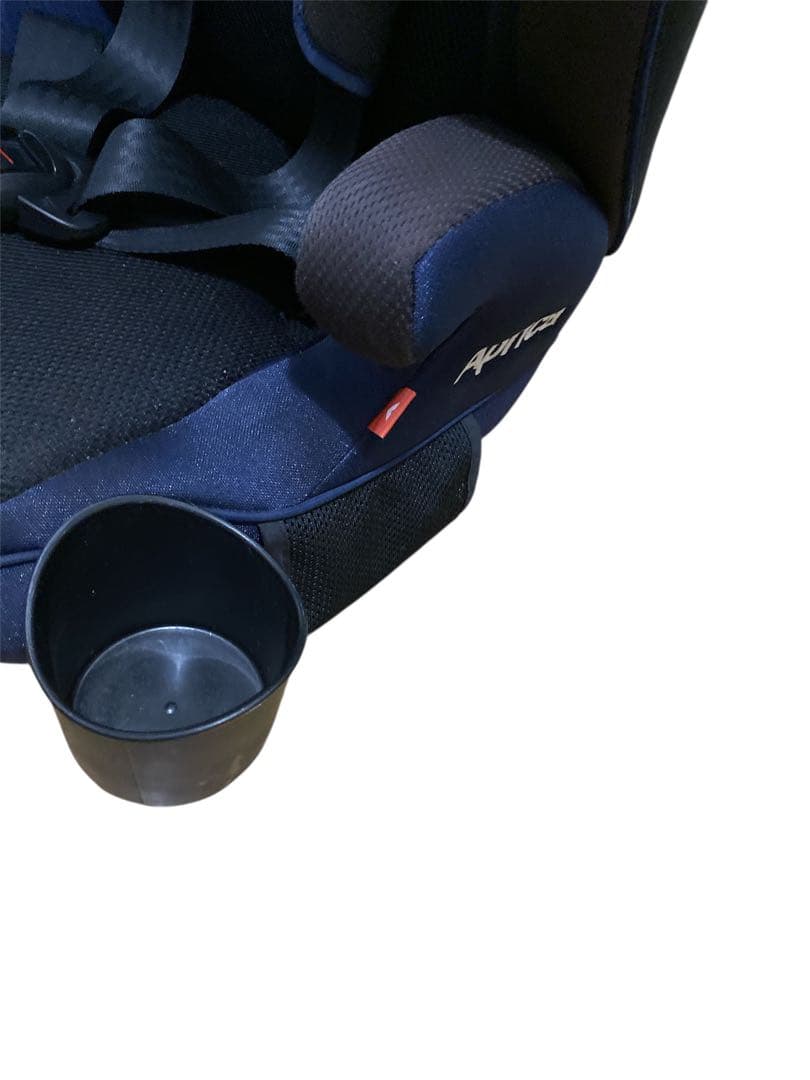 人気商品 Aprica アップリカ ジュニアシート ネイビー カップホルダー付き