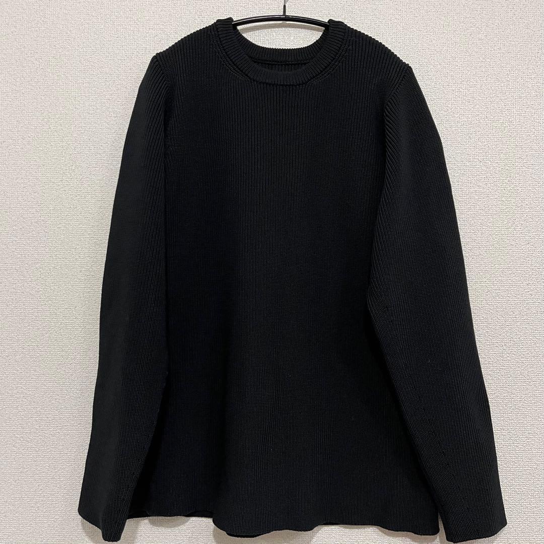 L 3 TEATORA 7G CARTRIDGE KNIT ニット 黒 テアトラ
