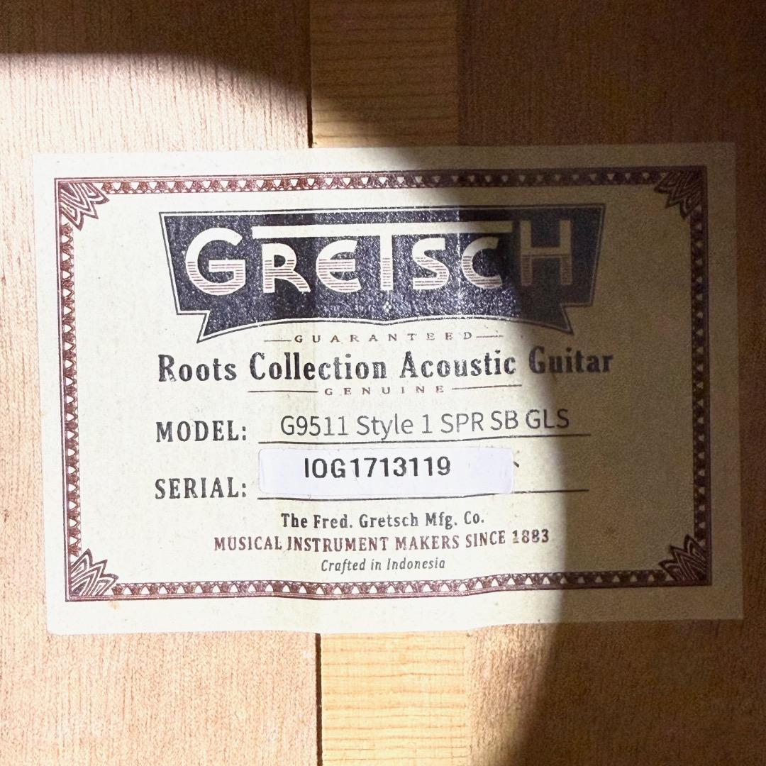 GRETSCH G9511 Style 1 アコースティックギター ギグケース付