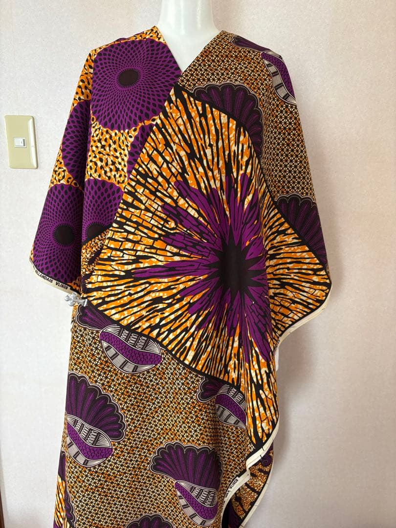 アフリカ布　浴衣　着物　パッチワーク　お仕立て