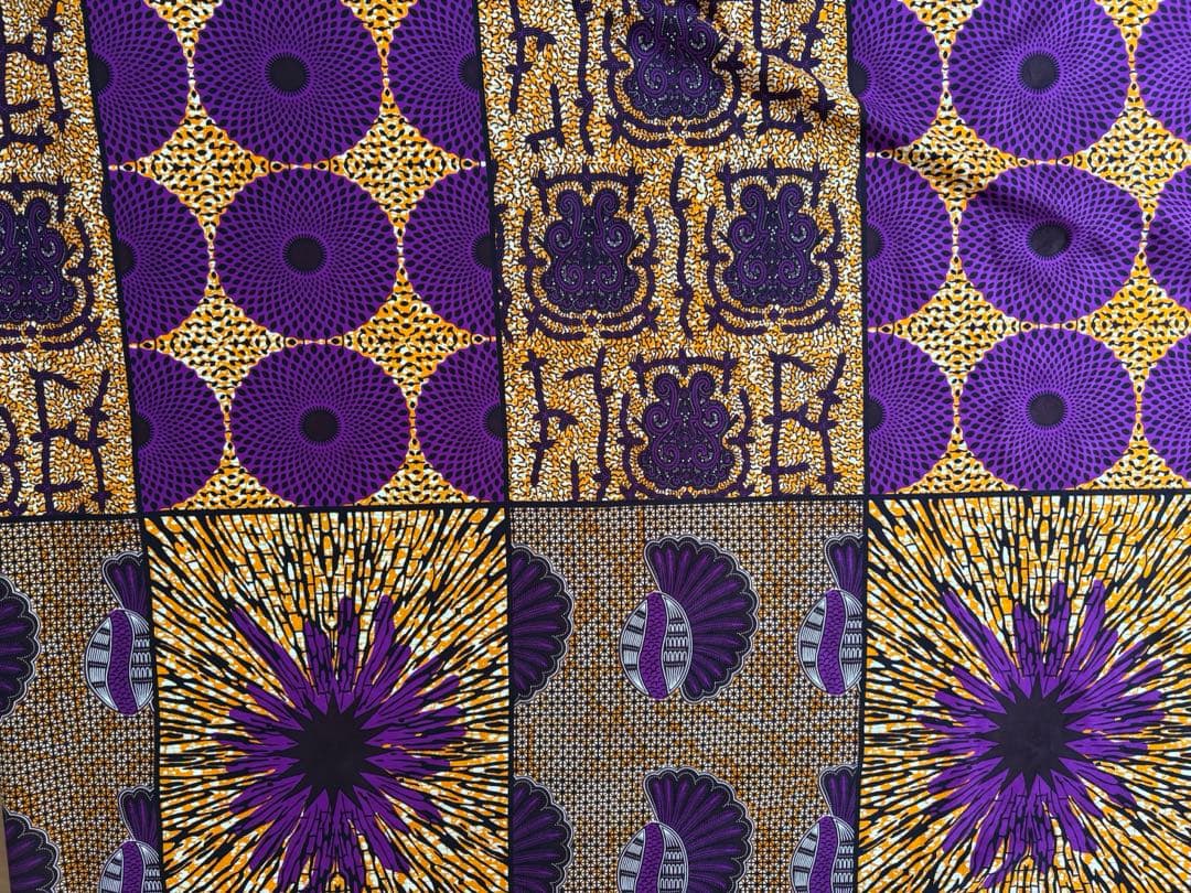 アフリカ布　浴衣　着物　パッチワーク　お仕立て