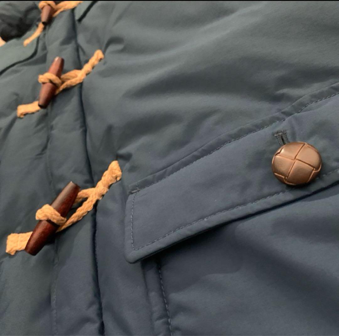 Ｌノースフェイスネイビー紺ダッフルグースダウンジャケットパーカー