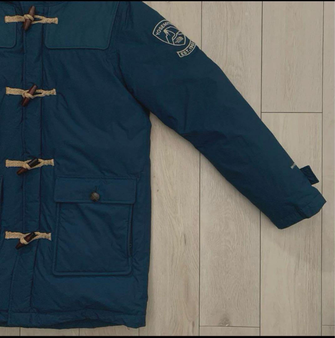 Ｌノースフェイスネイビー紺ダッフルグースダウンジャケットパーカー