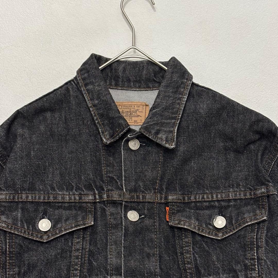 levi's 美品 80s オレンジタブ 先染め ブラック デニム ジャケット