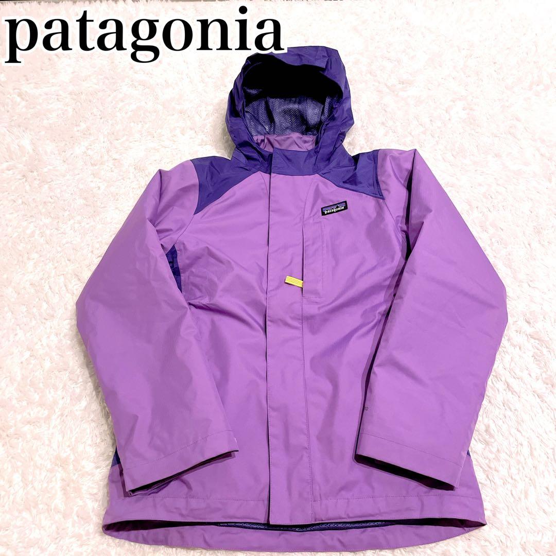 Patagonia極美品✨3way スキーウェア　アウター　パープル　キッズL