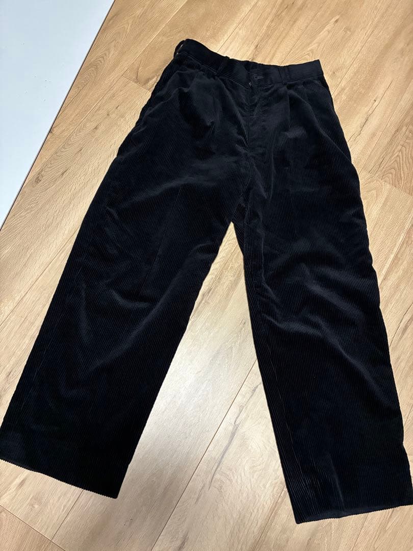 markaware コーデュロイパンツ black 1