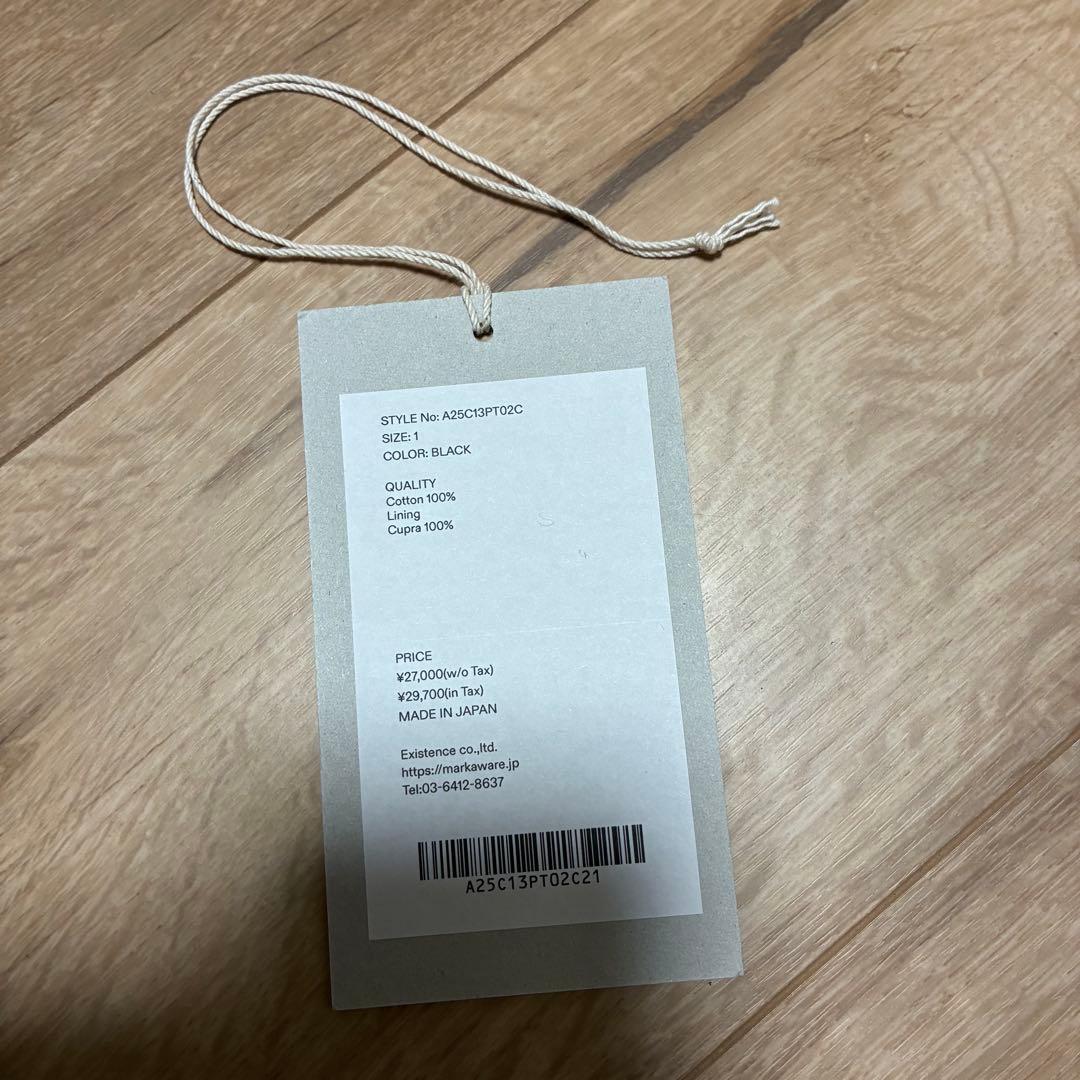 markaware コーデュロイパンツ black 1