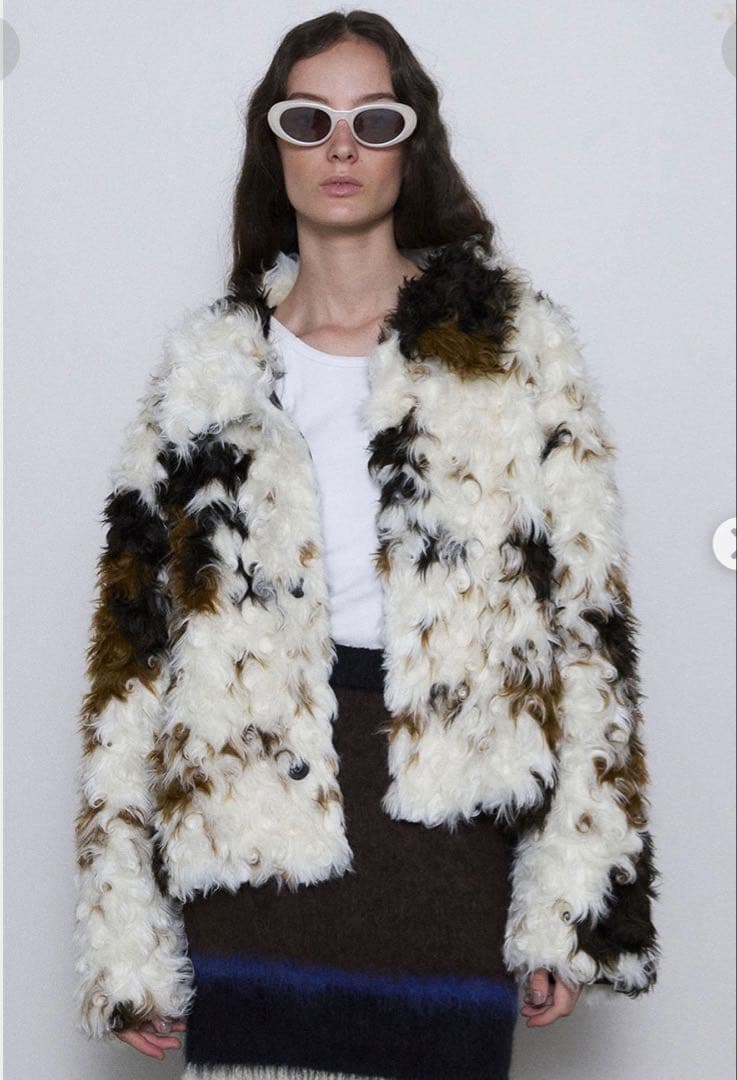 MAISON SPECIAL カールフェイクファーコート