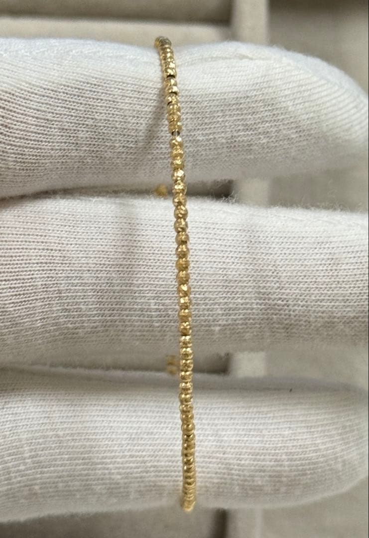 KatrinaK18バングル　18金　ミラーボール　ブレスレット　キラキラ