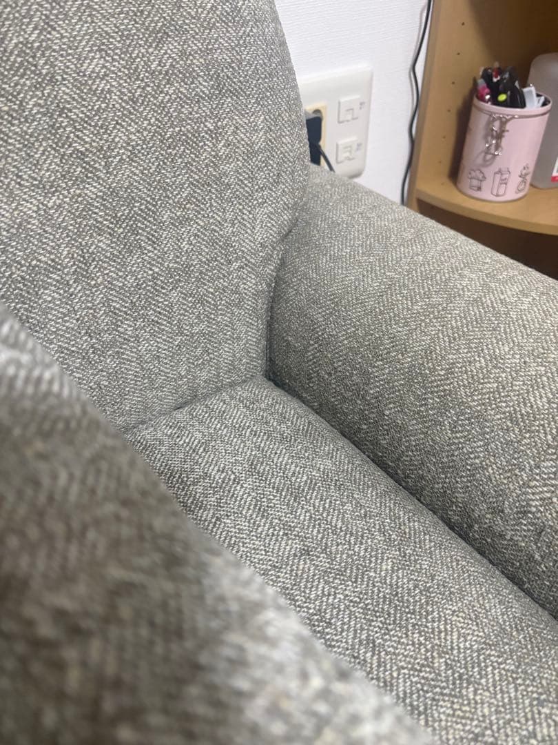 ⭐︎タイムセール⭐︎Unico ウニコ美品グレー ファブリックソファ 2人掛け