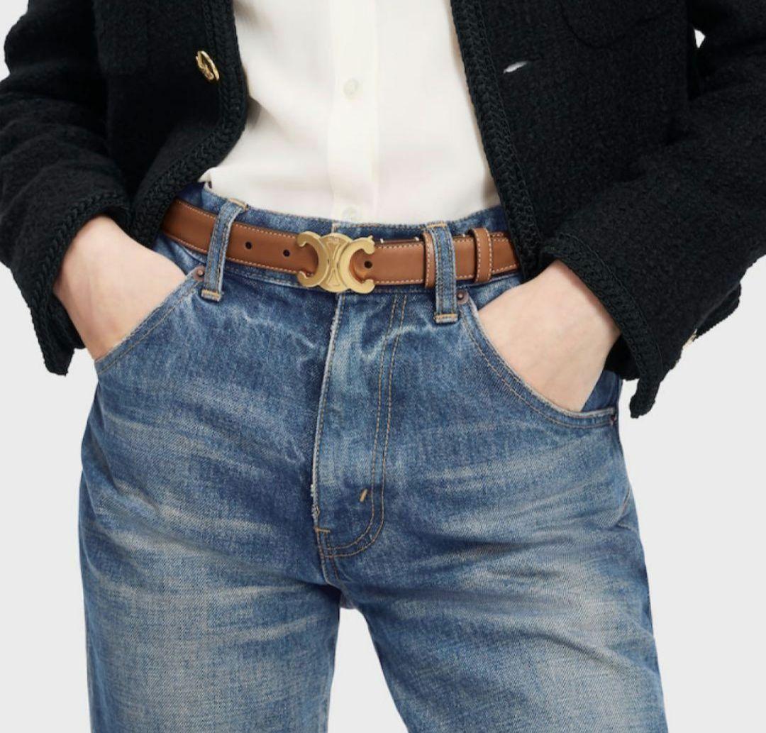 セリーヌ ベルト CELINE ブラック 75