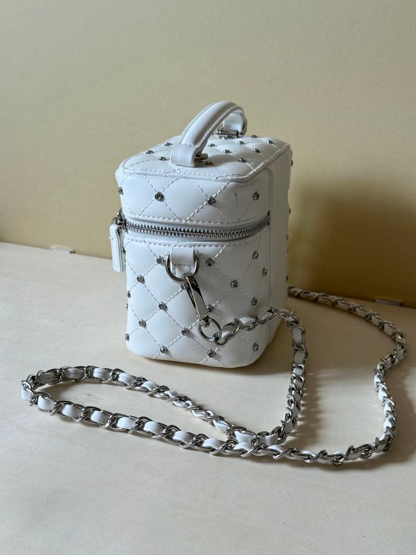 Darichi/キルティングビジュースクエアミニバッグ