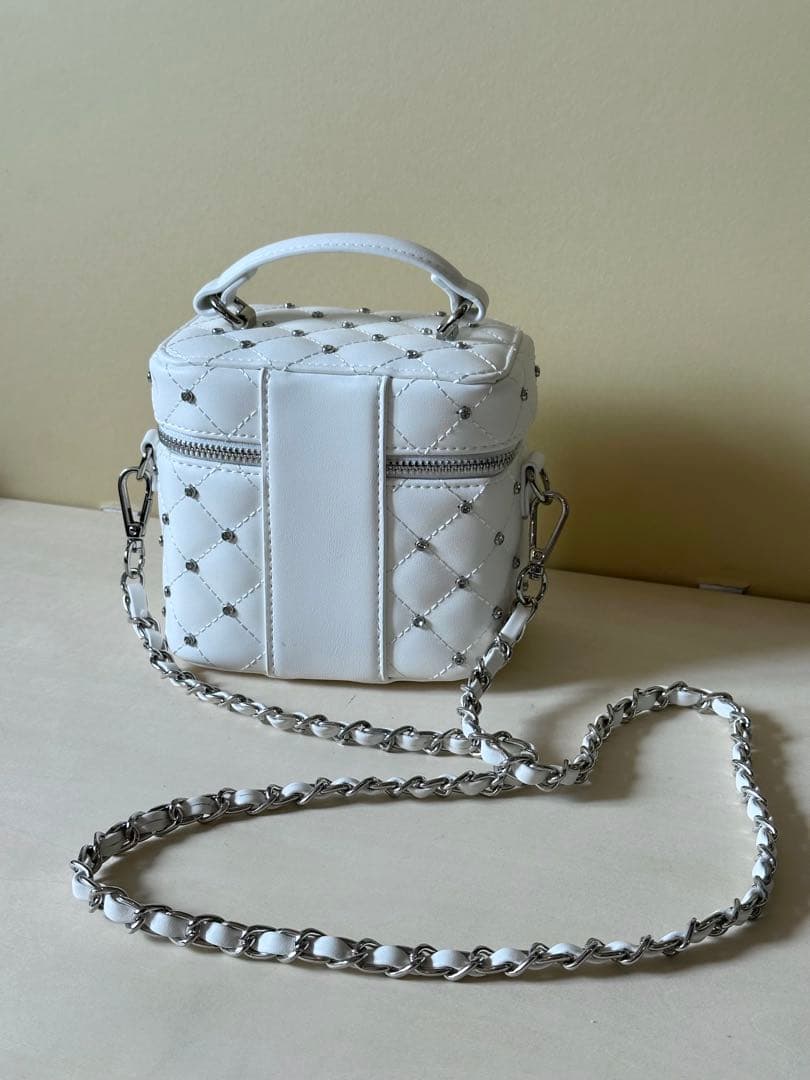 Darichi/キルティングビジュースクエアミニバッグ