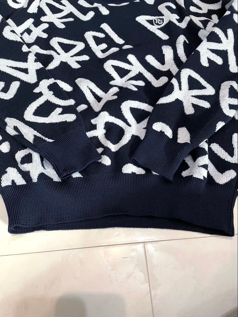 正規品　ほぼ未使用　パーリーゲイツ　ハイネックニット　ウール使用　セーター　1