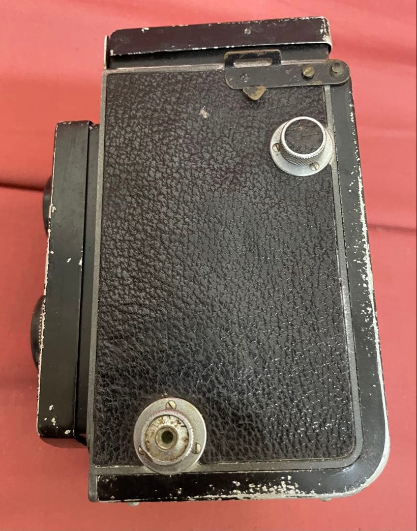 未動確品 昭和レトロRolleicordローライコード二眼レフカメラ革カバー付き