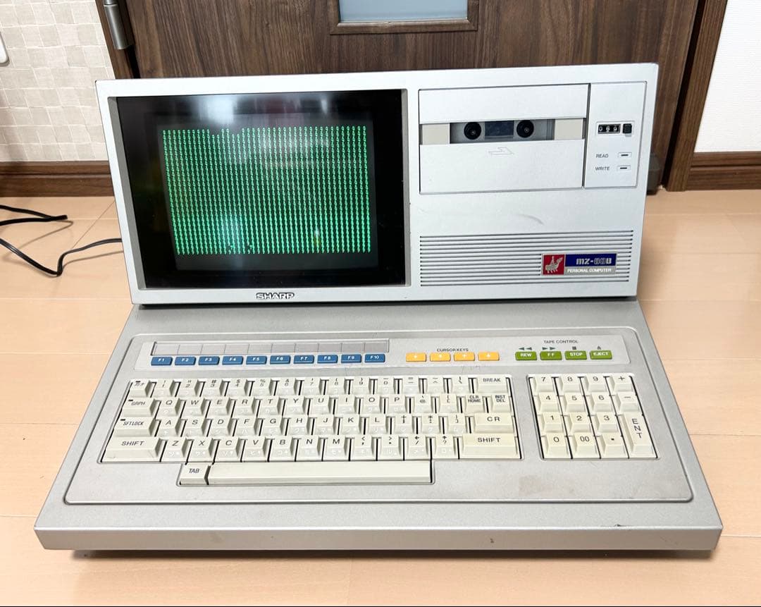 SHARP レトロパソコン MZ-80B 通電のみ