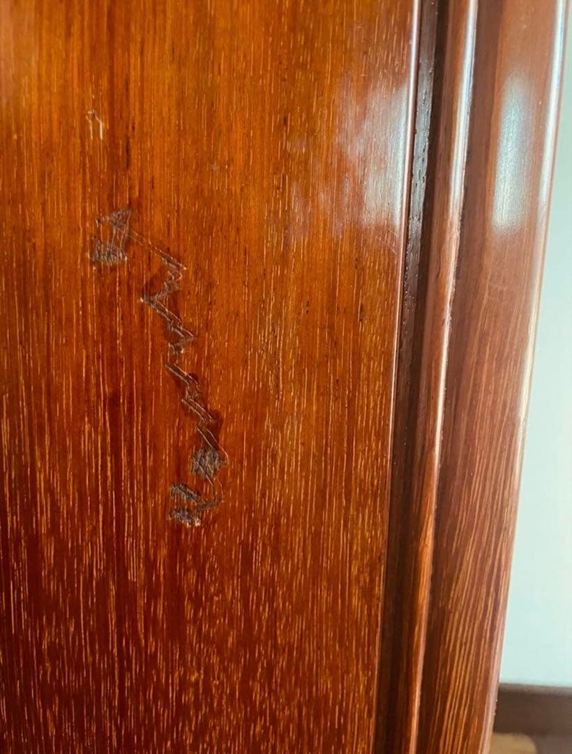 みお　　高級チェスト　六段　唐木　猫足　タガヤサン　チェスト　猫足家具