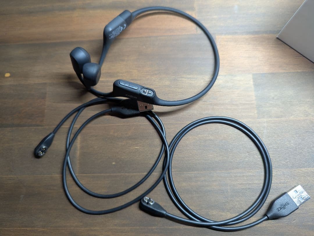 SHOKZ 骨伝導イヤホン ブラック　おまけ付き