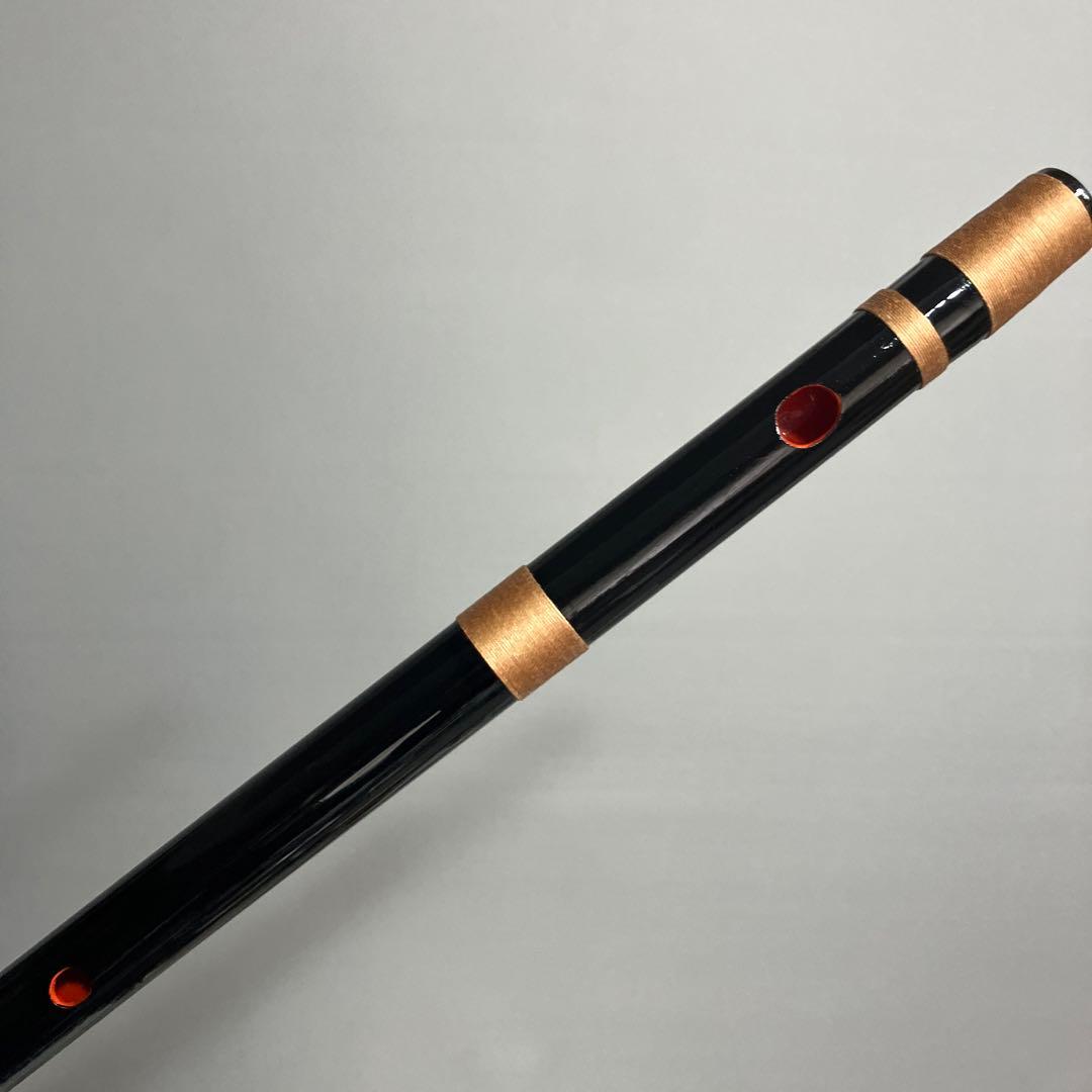 篠笛　一本調子 F管　CMR1-24 唄物　ドレミ調　天地糸巻 黒塗　西洋音階