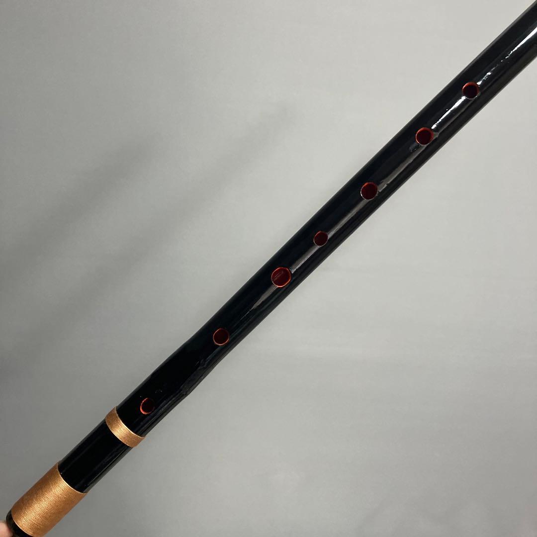 篠笛　一本調子 F管　CMR1-24 唄物　ドレミ調　天地糸巻 黒塗　西洋音階