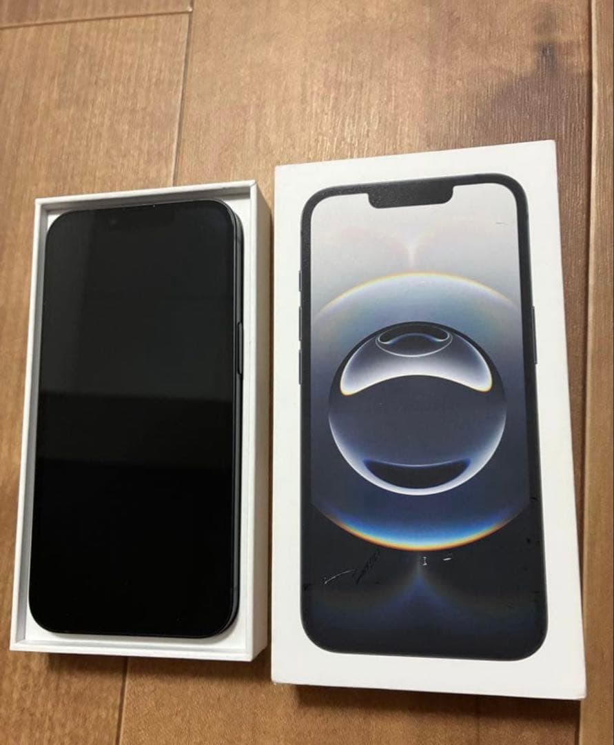 iphone16e 128gb 極美品 ブラック 箱、ケース、フィルム付き