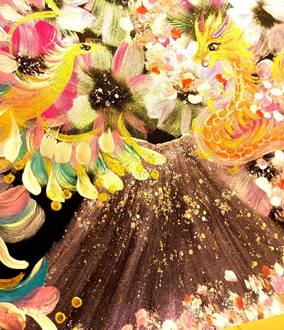 開運絵画　❀天赦日作成❀天赦の恵み(^^)最強幸運絵画晴々コンビ様