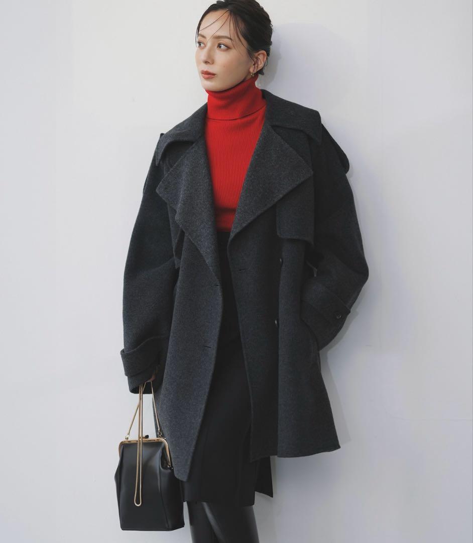 anuansリバーミドルトレンチコート