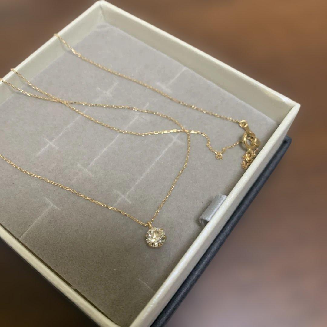 K18 ダイヤモンド ネックレス