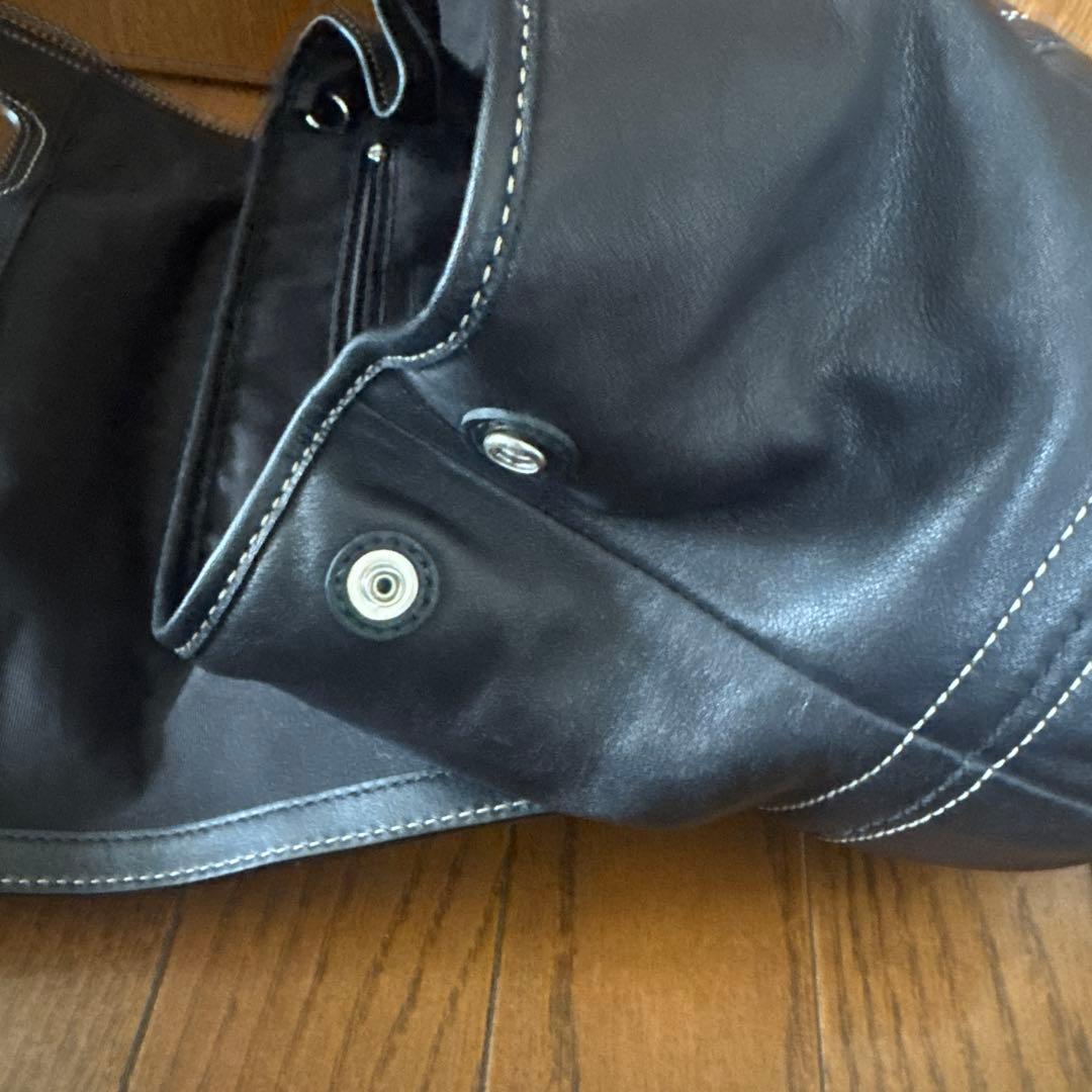 正規品 コーチ coach ハンドバック トートバッグ オールレザー　 黒