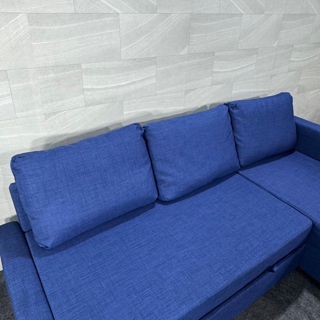 引取限定価格 IKEA フリーヘーテン ソファベッド 収納付き d4515