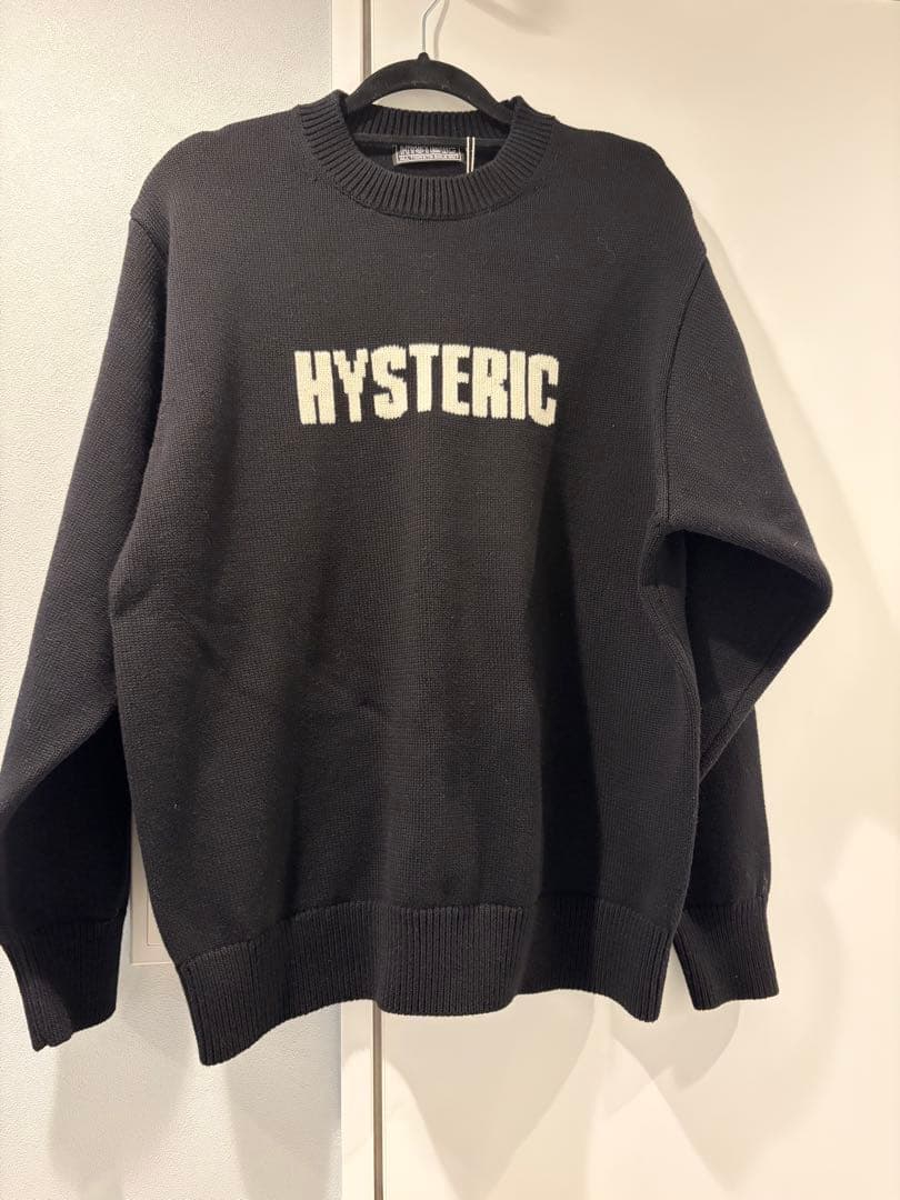 新品未使用　HYSTERIC GLAMOUR ブラック ニットS