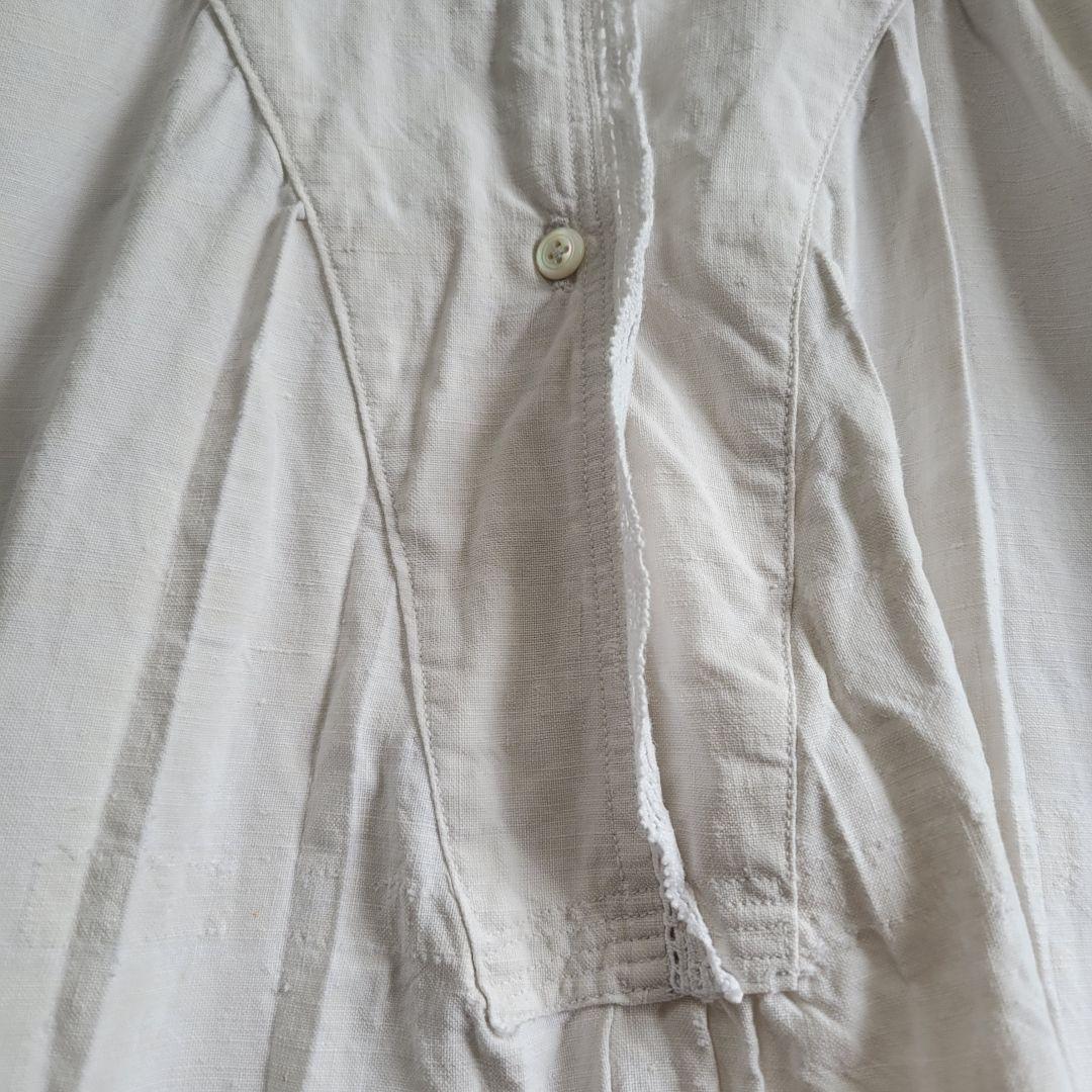 フランス　アンティーク　ワンピース　リネン　B
