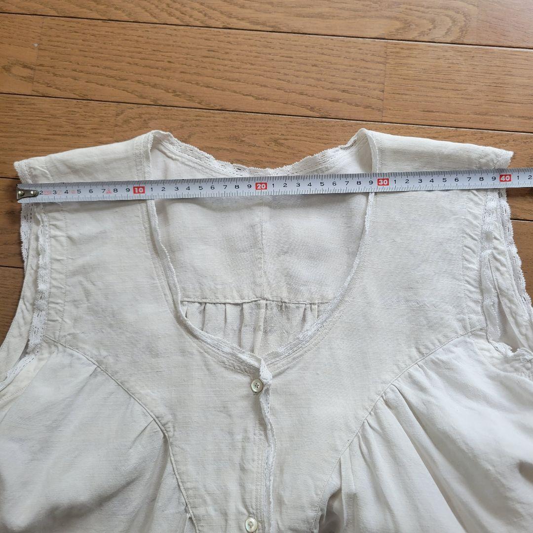 フランス　アンティーク　ワンピース　リネン　B