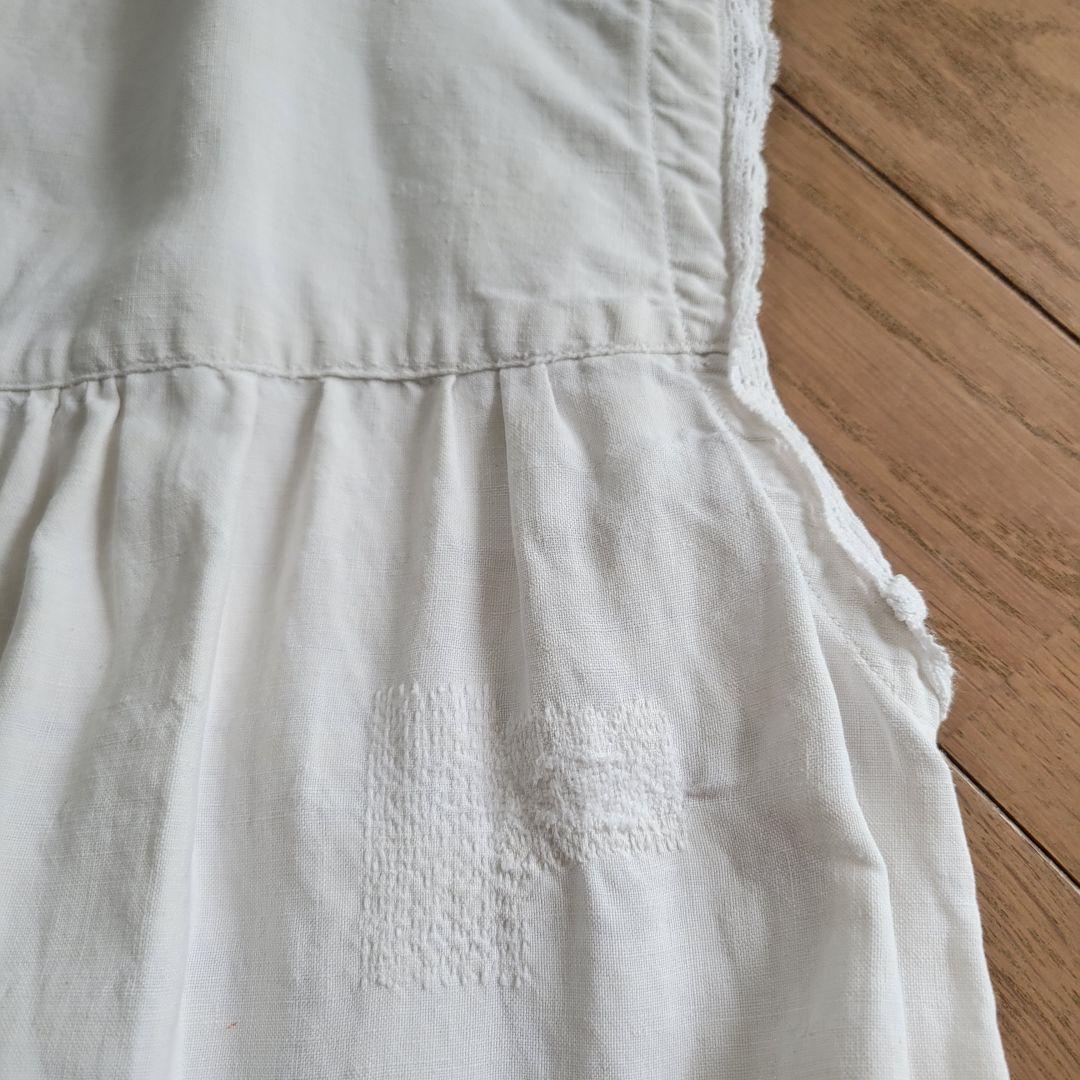 フランス　アンティーク　ワンピース　リネン　B