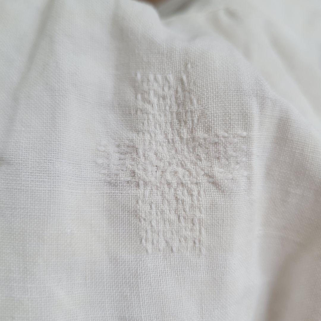 フランス　アンティーク　ワンピース　リネン　B