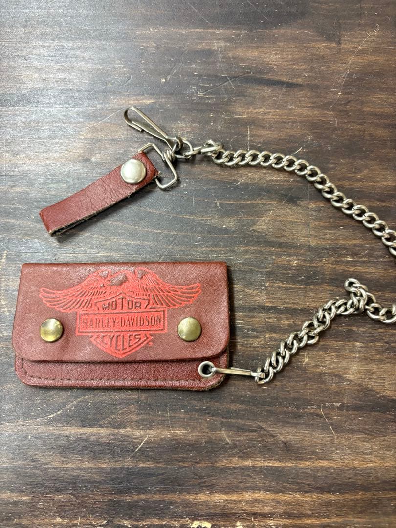 【値下げ】Harley-Davidson チェーン付きウォレットカードケース