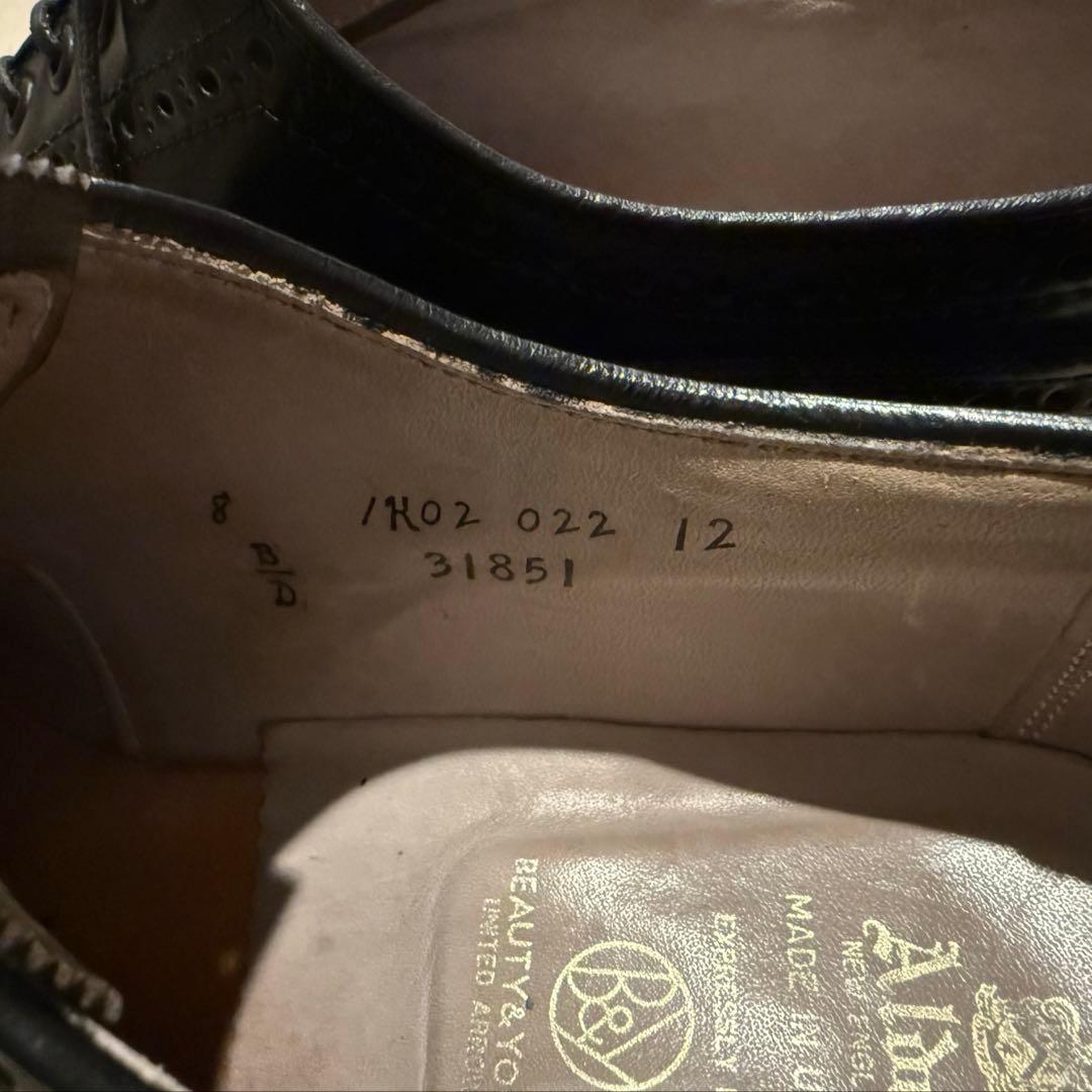 ALDEN 31851 別注 コードバン 黒 8D 極上美品