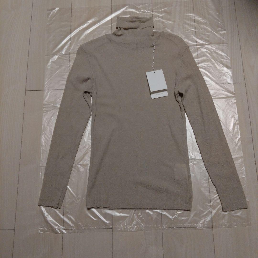 コットンタートルネックプルオーバー