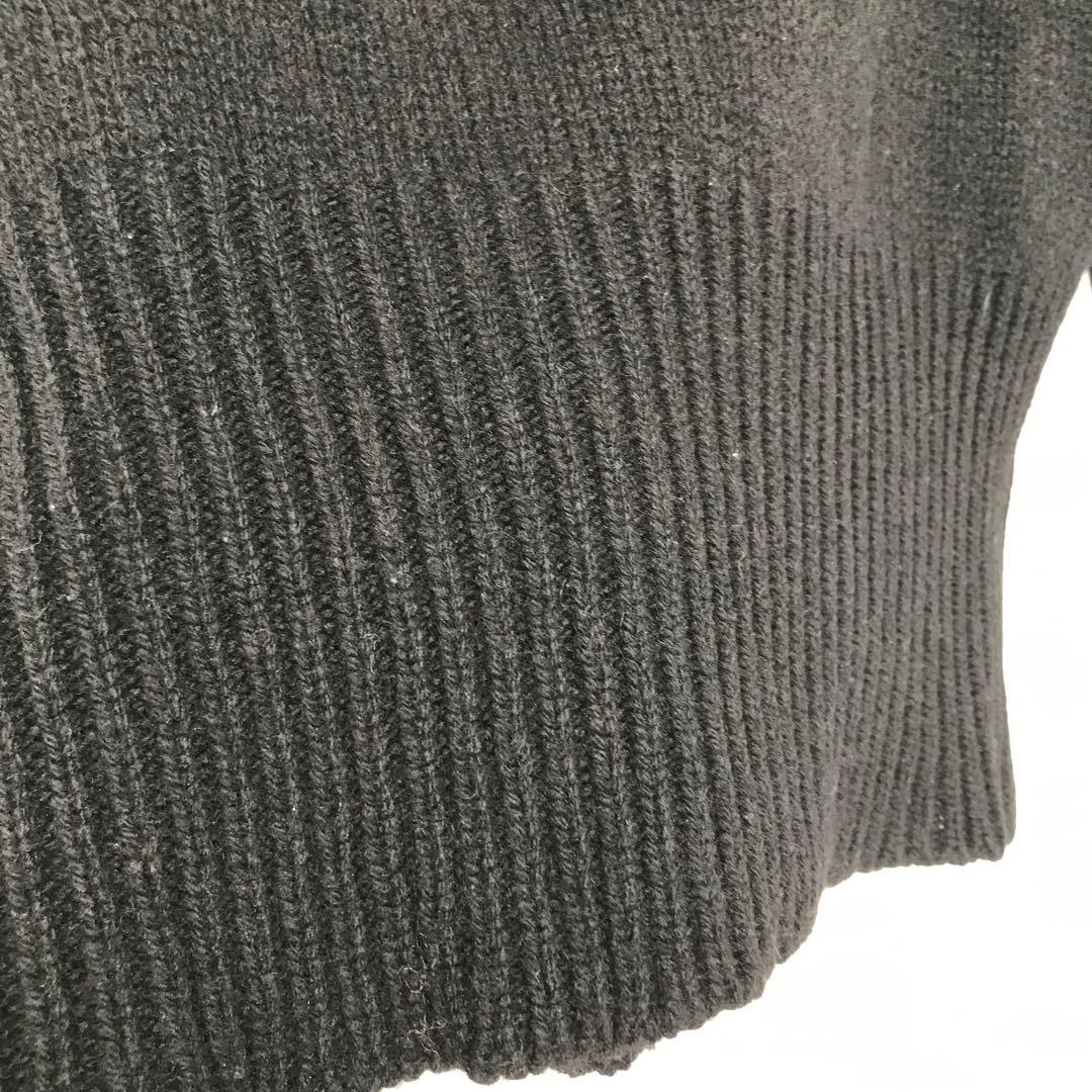 ブライスランズ　ニット　42　ブラック　タートルネック　スコットランド製