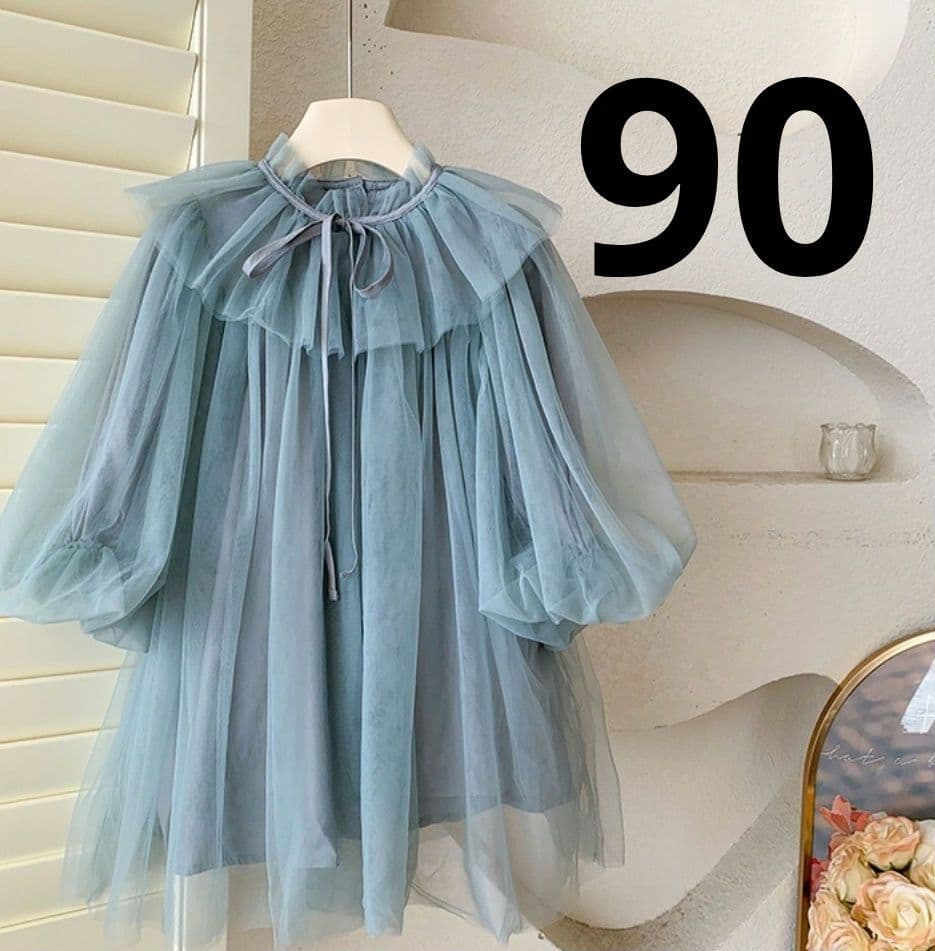 韓国子供服 リボン チュールドレス 誕生日 セレモニー 女の子 ベビー 結婚式