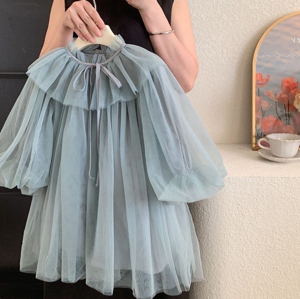 韓国子供服 リボン チュールドレス 誕生日 セレモニー 女の子 ベビー 結婚式