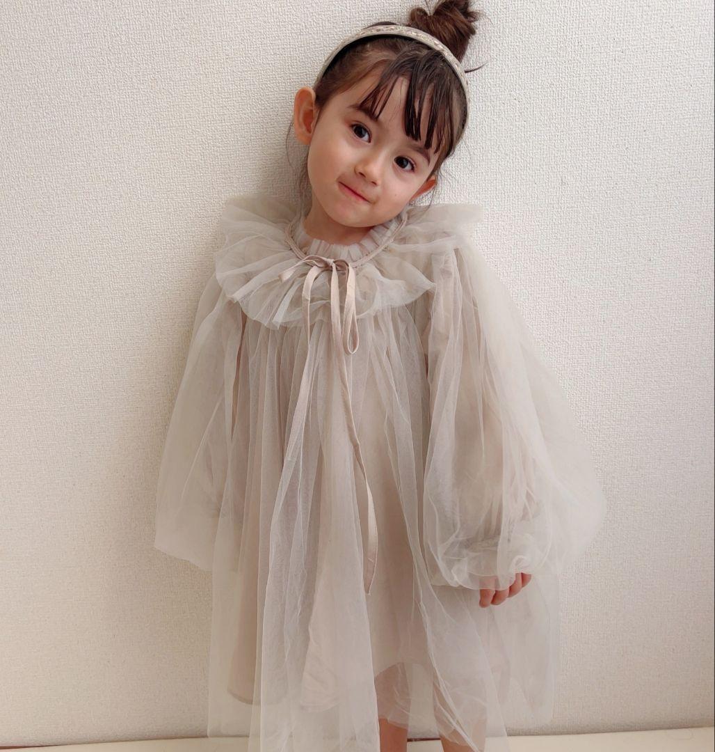 韓国子供服 リボン チュールドレス 誕生日 セレモニー 女の子 ベビー 結婚式