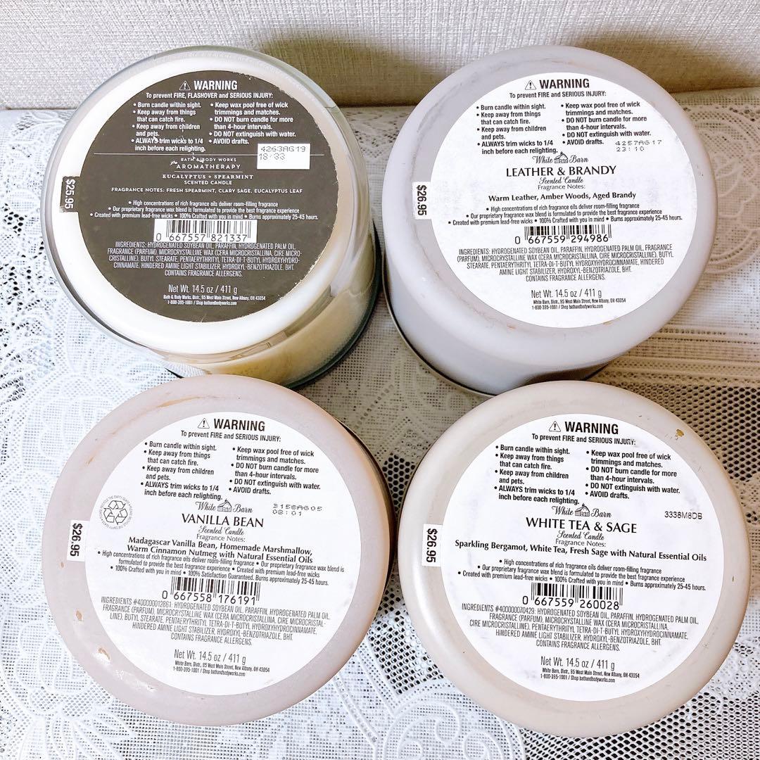 bath&body works 3芯キャンドル 3個