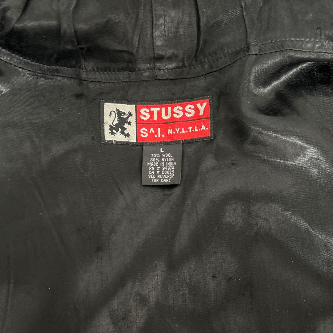 90s old stussy ウールコート Lサイズ 紺タグ